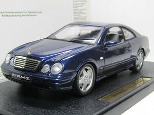 Mercedes Benz 1/18 メルセデスベンツ AMG CLK クーペ Daimler 初代 NAVY 当時物 1997~2002 Anson製 未展示品独名車 SL MILLE MIGLIA W196