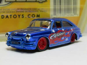 Volkswagen 1/64 フォルクス ワーゲン1965 VW TYPE3 TYPEⅢ１６００Fast back FLAT4 星 ファーストバック フレイムス V DUBS Jada 2007年製