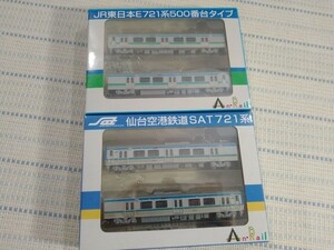 An-Rail JR東日本 E721系500番台タイプ 仙台空港鉄道 SAT721系 4両セット ディスプレイモデル 赤い電車 アンレール アンレイル 