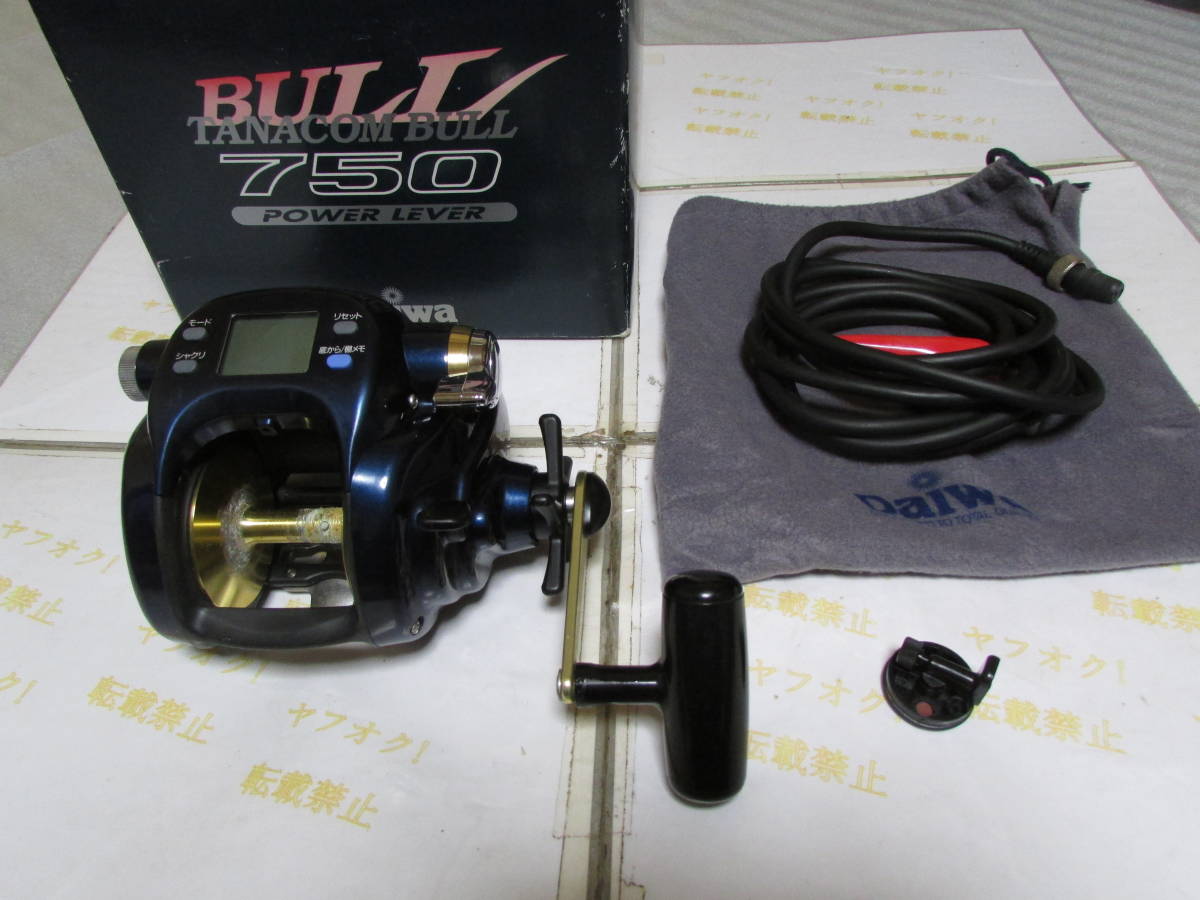 Daiwa Tanacom-Bull 750 Fe Right Handle Big-game Electric reel Used F/S