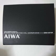 動作確認済美品 AIWA DM-511P UNI-DIRECTIONAL STEREO PAIR MOVING COIL MICROPHONE ムービングコイルマイクロホン 2本セット _画像8