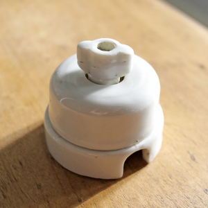 フランス アンティーク 陶器 スイッチ 1-D*/ランプ アトリエ 磁器 北欧 照明 カフェ イギリス レトロ 工業系 店舗 什器