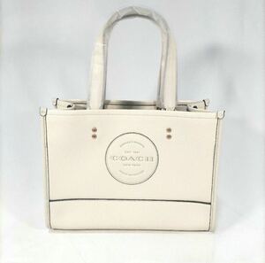 COACH C2004 デンプシー キャリーオール ウィズ パッチ リファインド ペブル レザー ハンドバッグ 手提げかばん 2WAYバッグ 肩掛け斜め掛け