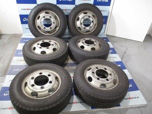 *T2830　ダンロップ　SPLT50　225/70R16　117/115　22年製　6本　エルフ　キャンター　ダイナ　トヨエース　デュトロ　16×6K　127-9TC　