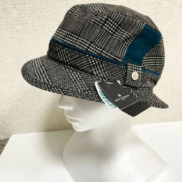 新品 ジェフバンクス ハット 帽子 Mサイズ56.5cm サイズ調節可能