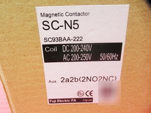 Fuji Electric FA 富士電機 電磁接触器 SC-N5 コイルAC/DC200V 管理6E0116D-C06