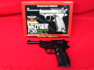 WA ウエスタンアームズ ワルサー WALTHER P38 MILITARY MODEL WA-9500M ガスガン ジャンク品 管理6B0123D-A2