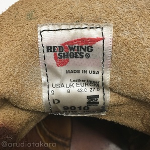 ●古3978 RED WING レッドウィング BECKMAN ベックマン レザーシューズ 9010 US9D 27.0㎝の画像7