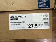 【US 9.5 / JP 27.5 cm】国内新品 Asics Gel-Kayano 14 Birch/Dark Pewter / アシックス ゲルカヤノ Gel Kayano ベージュ グリーン_画像3