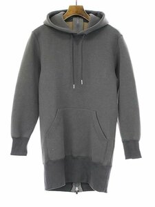 sacai サカイ 23AW Sponge Sweat Hoodie スポンジスウェットロングパーカー 23-06828 チャコール 1 ITL1B0J7IIHM