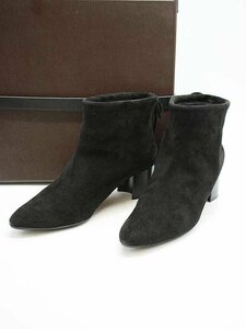 ALAIA ARAI a suede leather heel boots black 39 ITD7857SDVJK