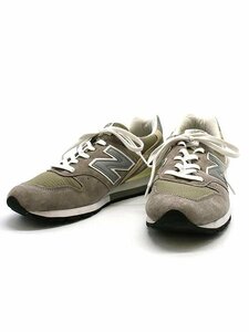 NEW BALANCE ニューバランス M996 USA製 スウェードレザースニーカー グレー 28cm IT3NQ7LVCSX0