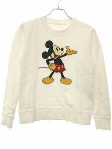 ESTNATION エストネーション Disney Collection ミッキーマウス スウェットトレーナー 32-109-13-080353 ホワイト XS ITVJD3725AWS