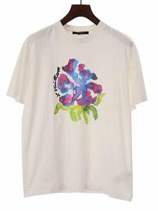 LOUIS VUITTON ルイヴィトン 22SS プリンテッドフラワードロップショルダーTシャツ ホワイト M I04 HMY10W ITFPO4AAS18Y