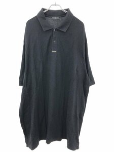 BALENCIAGA バレンシアガ 18SS OVERSIZED POLO オーバーサイズポロシャツワンピース ブラック XS 507389 ITZ8QDPMZQJG