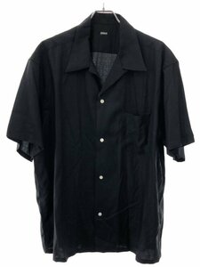 SEQUEL シークエル 22SS Open Collar S/S Shirts ショートスリーブオープンカラーシャツ ブラック XL IT6QHMML6L10