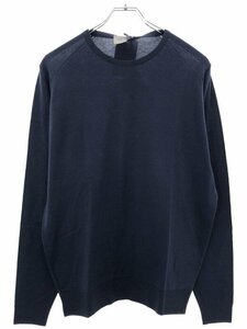 JOHN SMEDLEY ジョンスメドレー LUNDY PULLOVER CN LS メリノウールクルーネックニットセーター ネイビー XL ITW3FQ0955LK