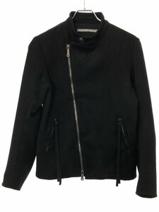 FranCisT_MOR.K.S フランシストモークス ECO SUEDE ASM RIDERS JACKET エコスウェードライダースジャケット ブラック 2 MO3039