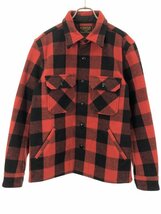 COOTIE クーティ 12AW Wool Check Cruiser Jacket ウールチェックジャケット レッド XL ITXKBQD0NREI_画像1