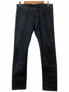 ETRO エトロ 18SS SLIM FIT ペイズリージャガード ストレッチスリムデニムパンツ インディゴ 31 ITF67VE8J8W0