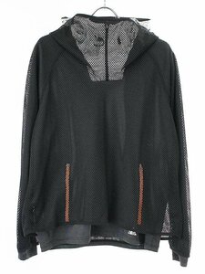 adidas by kolor アディダス バイ カラー 17SS CL ML HOODY レイヤードメッシュハーフジップパーカー ブラック M BP6055 ITYX0X4Q5CTW