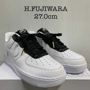 藤原ヒロシ着用 ナイキ AIR FORCE 1 by you 未使用 NIKE フォース1 レザー フラグメント FRGMT