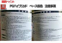 (在庫あり)関西ペイント　ＰＧハイブリッドエコ　252　0.9Ｌ　鈑金　塗装　補修　送料無料_画像2