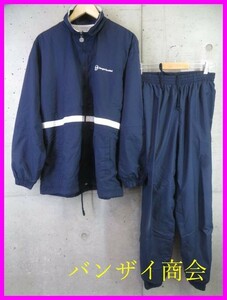 5110s30◆セットアップ◆Sergio Tacchini セルジオタッキー二 裏地起毛 ナイロンジャージ 上下 L/ウインドブレーカー/ジャケット/パンツ