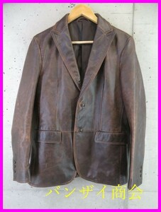 6210s10* superior article. *COMME CA DE MODE Comme Ca Du Mode cow leather leather single jacket 1/ blaser / coat / Rider's / blouson / men's / man 