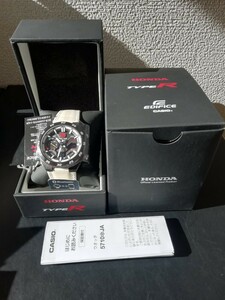 未使用 EDIFICE HONDA TYPE-R EDITION 国内正規品 ECB-2200HTR-1AJR エディフィス ホンダ タイプR タグ付き ソーラー 