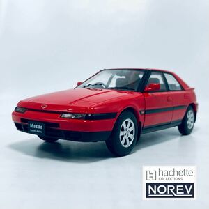 NOREV ノレブ 1/24 1989年型 マツダ ファミリアアスティナ 純正アルミ仕様 左右ドア開閉 外部ブリスター付 アシェット国産名車コレクション