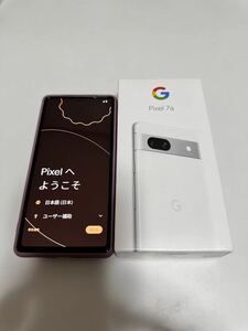 【おまけ付お得】Google pixel 7a 【美品】 ホワイト 開封後保管期間2週間のみ スマホケース ガラスフィルム おまけ付き！