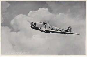 2108 ドイツ ナチス時代絵はがき ドイツ空軍戦闘機フォッケウルフTW58裏面に切手貼実逓使用