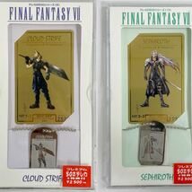 クラウド・ストライフ&セフィロス プレミアムテレホンカード FINAL FANTASY VII [ケース/ペンダント付き]BOX ART COLLECTION/ゴールド_画像1