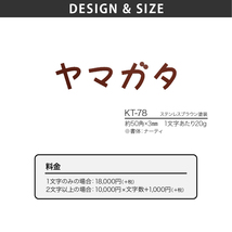 表札 おしゃれ 送料無料 ステンレス 戸建 おすすめ モダン シンプル 福彫 METAL 切文字_画像2