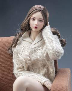 送料無料)眼球可動)D 1/6 i8toys ヘッド YUKI ユキ 女性 (検 DAMTOYS DID VERYCOOL TBleague phicen ホットトイズ フィギュア