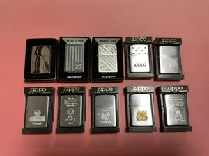 ZIPPO 箱入未使用品　10個セット！　全て紙箱、プラケース付