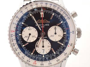 新品仕上げ済 BREITLING(ブライトリング) メンズ クロノ ウォッチ ナビタイマーB01 AB0138 SS AT 2022年 314-7