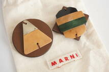マルニ/MARNI*2個セット*ブローチ/ピン*アクセサリー*保存袋付き*_画像1