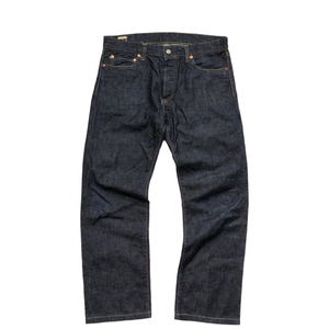 MOMOTARO JEANS 桃太郎ジーンズ 出陣 10ozタイトストレート デニム ピンクセルビッジ 革パッチ 岡山県製 1705SP 34 インディゴブルー