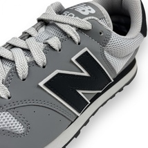 未使用 New Balance ニューバランス 500 ローカット レザー メッシュ スニーカー GM500WG2 切替 7ホール シューズ 靴 25.5cm グレー_画像3