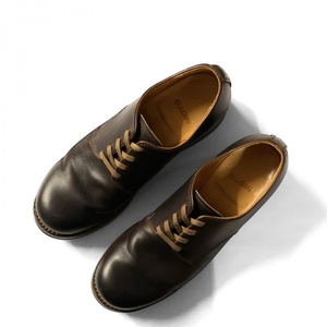 MOTO Moto 2841 round tu plain oxford shoe la tea go leather 1 26cm dark brown 