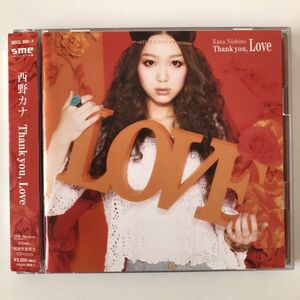 B23726　CD（中古）Thank you, Love (初回生産限定盤)(CD+DVD)　西野カナ