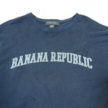 【00s】Old BANANA REPUBLIC オールド バナナリパブリック スクリプト アーチロゴ スウェットシャツ XLサイズ 在原みゆ紀 logo sweatshirt_画像4