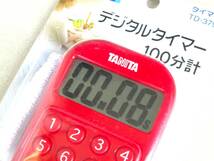 【未使用品・tanita(タニタ)・調理器具2種】スティック温度計(-50～+240℃)・TT533 / デジタルタイマー(100分計)・TD-379 / 電池交換済み_画像7