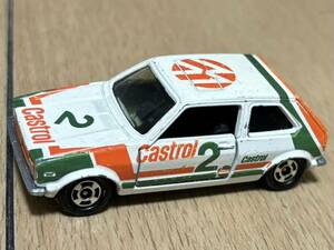 トミカ 日本製 No.F5 フォルクスワーゲン ゴルフ GLE 1980年 Castrol （86年展開の「グループAフェア」の物） やや美品 