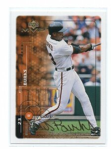 1999 Upper Deck MVP MLB [ELLIS BURKS] Gold Script Parallel card 箔押しサインカード 100枚限定 UD SAN FRANCISCO GIANTS