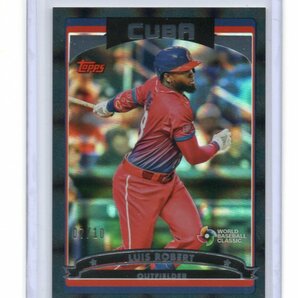 2023 TOPPS WORLD BASEBALL CLASSIC [LUIS ROBERT] 2006 TOPPS Black Defractor Card 07/10 (ブラックパラレルカード) CUBA WBCの画像1