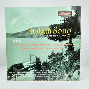 V.A. / A Festival Of Italian Song San Remo 1956 〇LP TLU97001 DURIUM