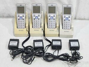 [ Junk ] KEYENCE портативный терминал BT-500 + зарядка BT-UC5U 4 комплект 